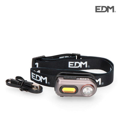 EDM Linterna Cabeza Front 2 Leds 3W + 5W 400LM Rechargeable — image 1