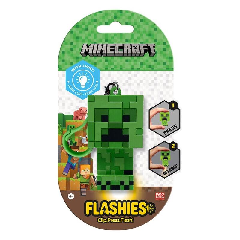 Keyring Figure 3D With Light Minecraft Flashies