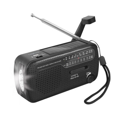 Logilink SP0074 - Outdoor- Kurbelradio Linterna Powerbank Solarpanel — image 1