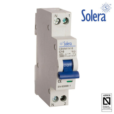 Solera Magnetotermico 1POLO + Neutro 20A Narrow (retractilado) CBMM1N20 — image 1