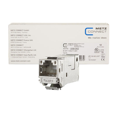 Metz Connect E-dat Módulo Keystone CAT.6A Jack 180°, 12ER Vpe — image 1