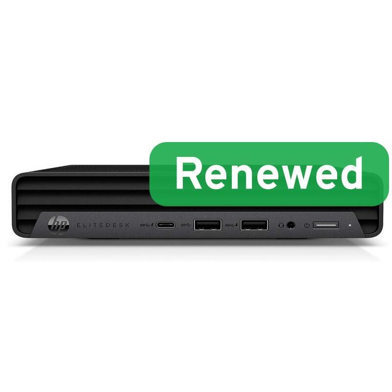 HP Mini PC Refurbished Grade a Elitedesk 800 G6 I5-10500T 8GB 256GB SSD Intel UHD Graphics 630 Wi-Fi W11 Pro