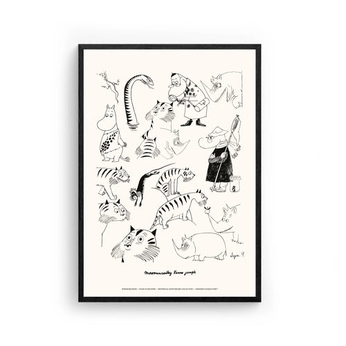 Moomin Jungle Poster, 30x40 cm