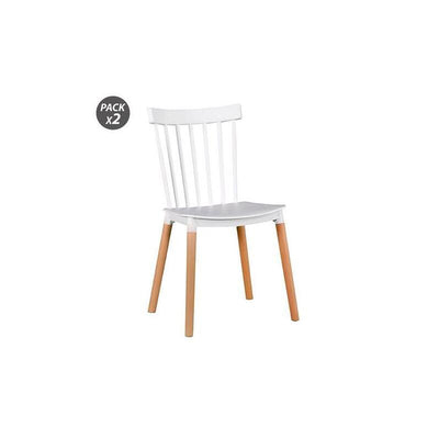 Muvip Pack 2 Chairs Design D800 - Colour White — image 1