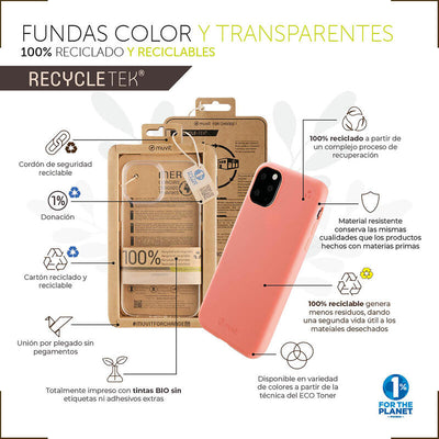 Muvit For Change Case Recycletek Compatible With Apple Iphone 14 Transparent — image 1