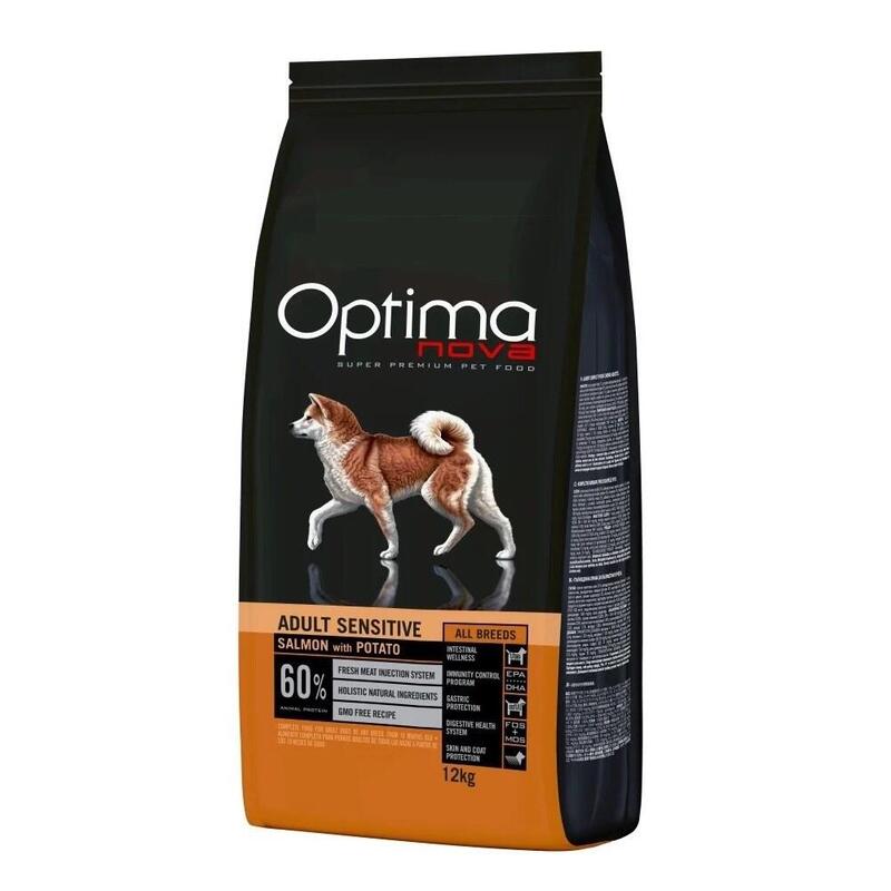 Optimanova Adult Sensitive Salmon & Potato 12KG