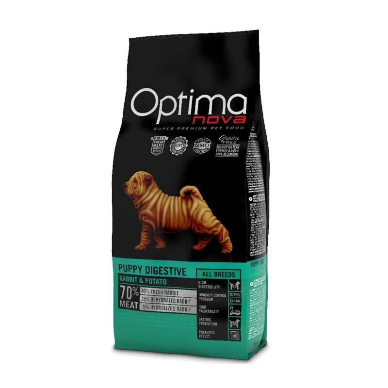 Optimanova Puppy Digestive Rabbit & Potato 2KG