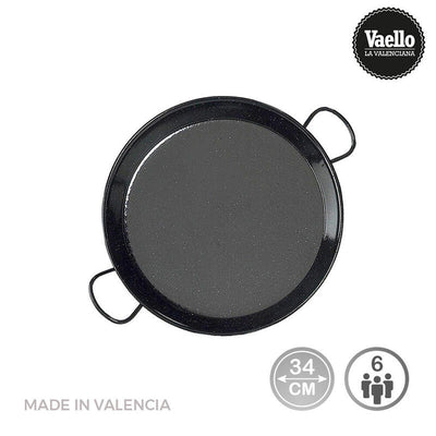 Vaello Paellera Esmaltada Induccion And Vitroceramica Ø34CM (6 Personas). — image 1