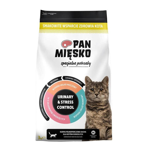 Pan Miesko Urinary & Stress Control Sucha Karma Dla Kota 3KG — image 1
