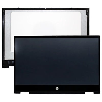 Screen LED Touchscreen Complete 14 Laptop HP Pavilion X360 14-DW 14-DWXXX Series With Frame — image 1