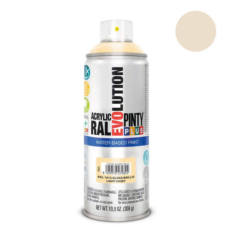 Pintura Spray Pintyplus Evolution Water-based 520CC Ral 1015 Marfil Claro