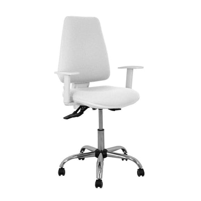 Piqueras And Crespo Chair Elche White Asincro Bali White Arms Regulables Wheels Parque — image 1