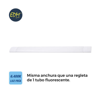 EDM Power Strip Electronica LED 28W 6400K Light Fria 2700LM 8X89,7X3,1CM — image 1