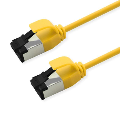 Roline S FTP Network Cable KAT.8.1, Slim, PoE, Yellow 3M — image 1