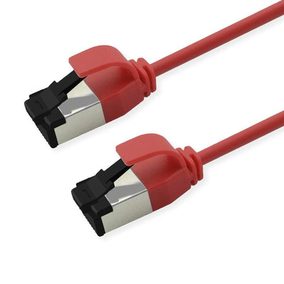Roline S FTP Network Cable KAT.8.1, Slim, PoE, Red 0,5M — image 1