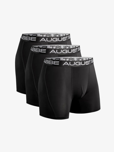 Men’s Sport Performance Boxer Briefs Black – 6-Pack