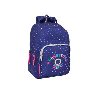 Safta Benetton Drop Backpack With 2 Compartimentos - Antirozaduras - Adaptable a Carro - Portabotellas - Tirad — image 1
