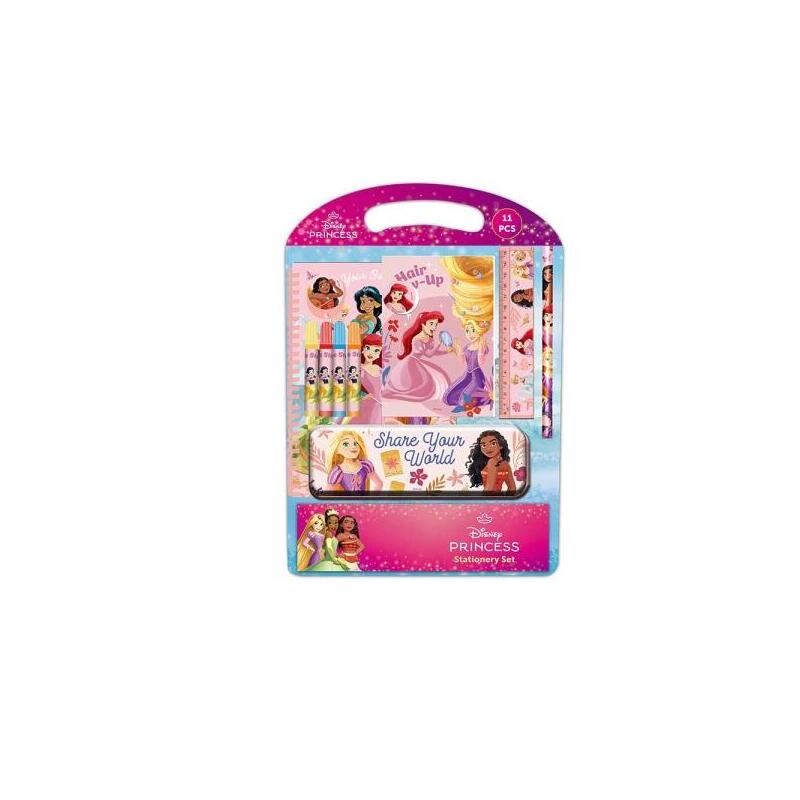 Safta Princesas Disney Bloom Pack School With Plumier Metallic - Pencil - 4 Markers - Regla 15CM - Sacapuntas