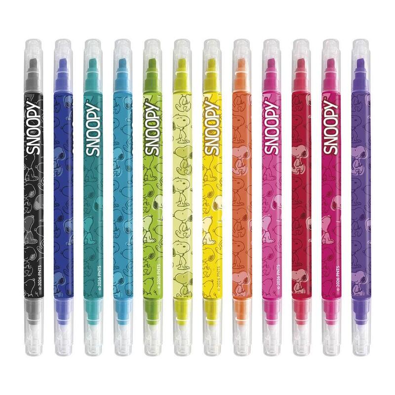 Set 12 Markers Borrables Snoopy