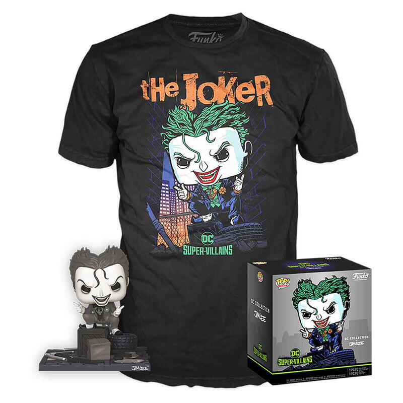Set Figure Pop &38, Tee DC Comics Jim Lee Joker