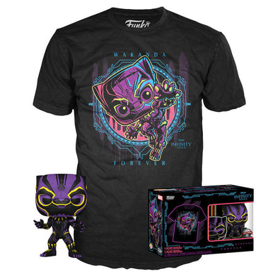 Set Figure Pop &38, Tee Marvel Wakanda Forever Black Panther Exclusive Size L — image 1