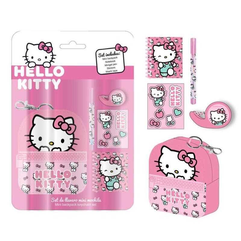 Set Papeleria Mini Backpack Hello Kitty