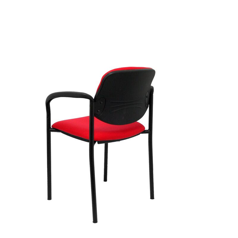 Chair Fixed Villalgordo Bali Red Chasis Black With