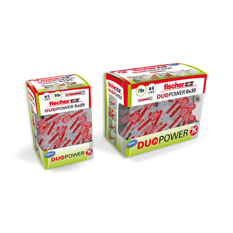 Fischer Taco Duopower Ø8X40MM Bricolaje 50 Unid. 536387
