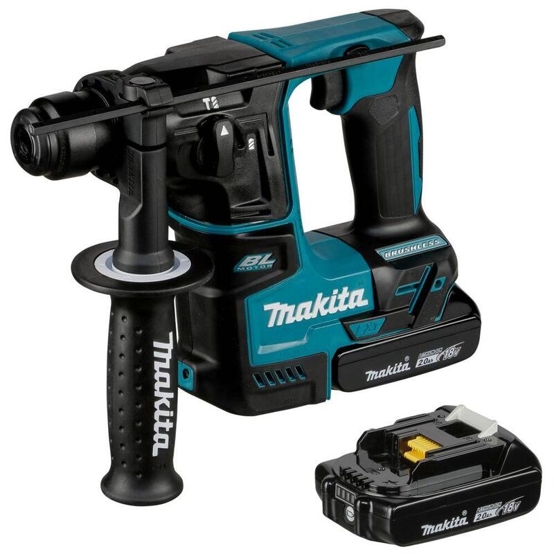 Makita Taladro Percutor Inalámbrico DHR171RAJ, 18 Voltios