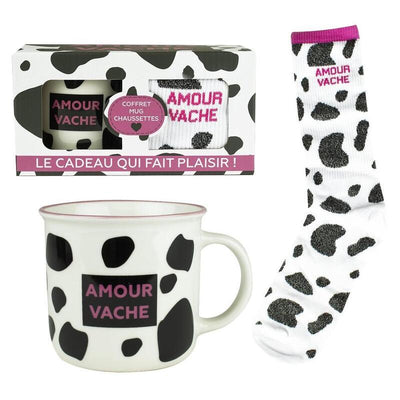 Enesco Mug + Socks Amour Vache — image 1