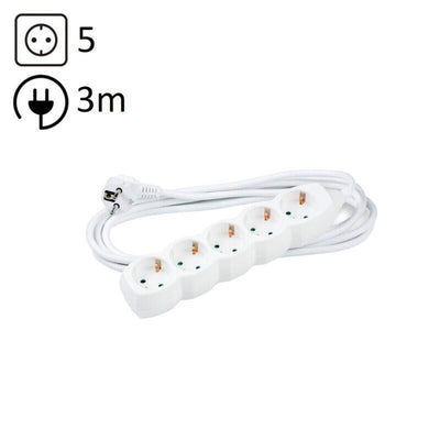 Technik Power Strip Power 5 Plugs 3,0M 16A White — image 1