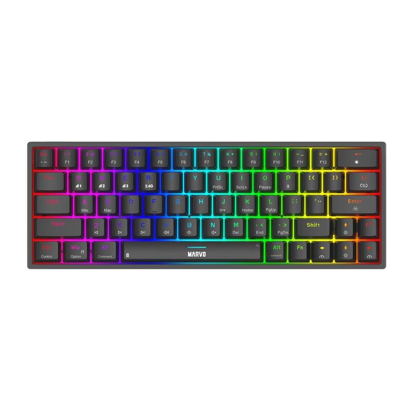 Keyboard Mecánico Shogo 63W Wireless Black