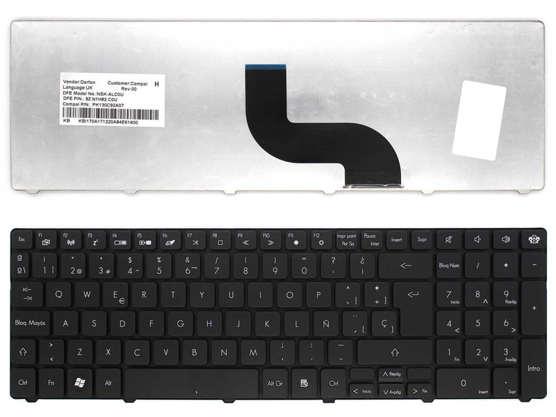 Keyboard Laptop Packard Bell Easynote PEW96 Tk, TK81 TK39 Tm, LM85 Lm Series