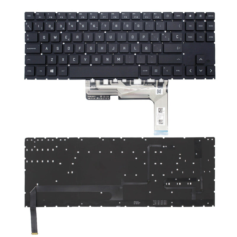 Keyboard Retroiluminado Laptop HP 15 Ek Black