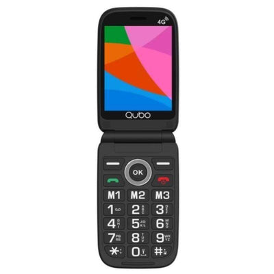 Qubo Phone Mobile Phone X-340 4G Personas Mayores Black — image 1