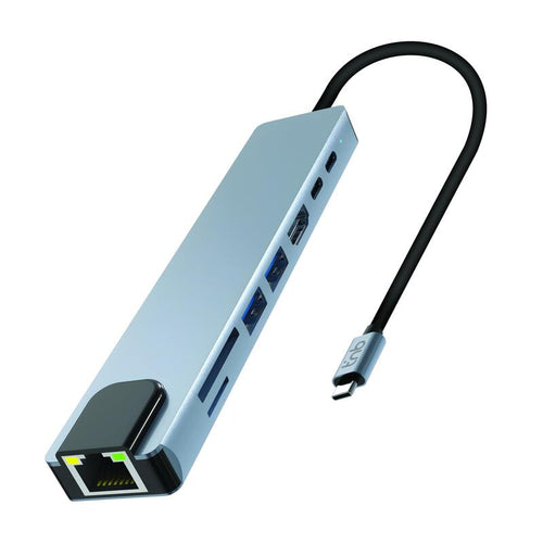 Tnb Hub Iclick - 8 In 1 USB-C Hub - Aluminum — image 1