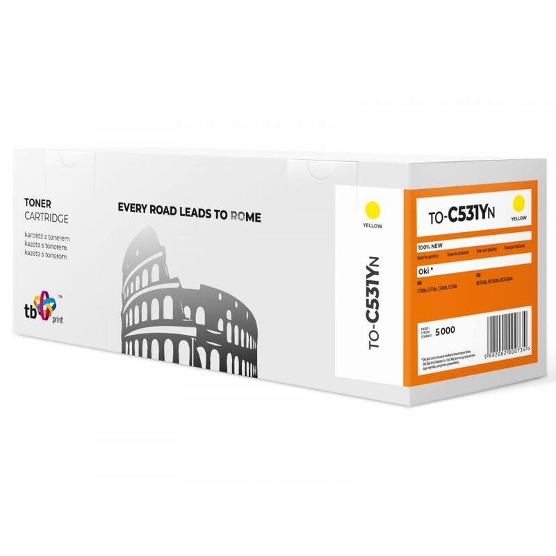Toner Oki C531 TO-C531YN Ye 100% New