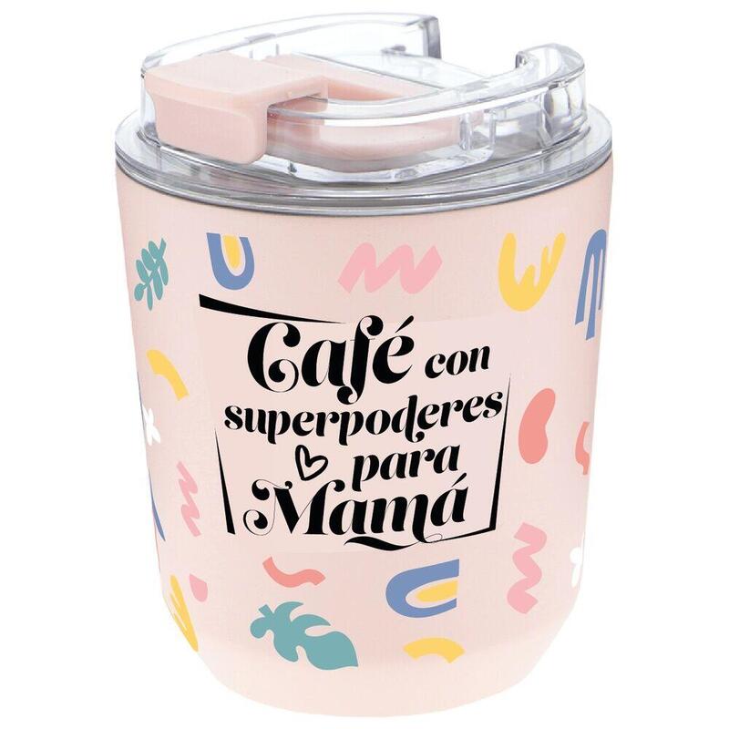 Glass Thermal Cafe With Superpoderes Mama 280ML