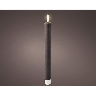 Candle Cera LED Efecto Llama Colour Grey Ø2 X 24,5CM, 2 Units — image 1