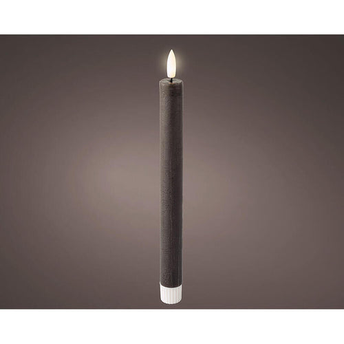 Candle Cera LED Efecto Llama Colour Grey Ø2 X 24,5CM, 2 Units — image 1