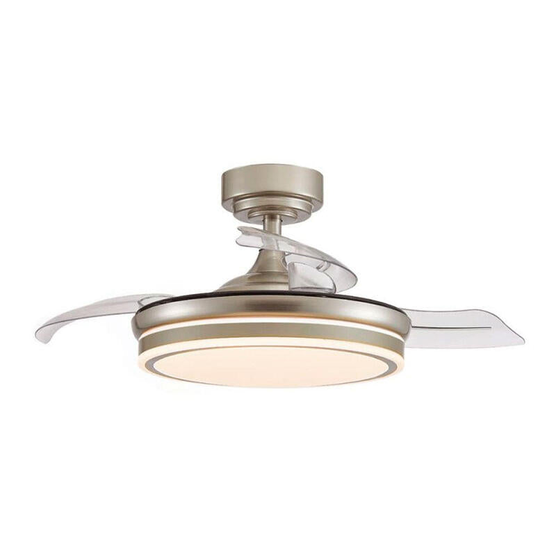 Fan Ceiling LED 3CCT Aspas Retráctiles Moss Mini 46W 5520 Lm Niquel