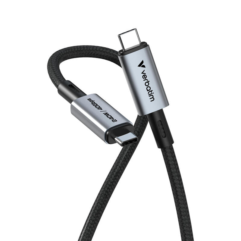 Verbatim 31847 USB Cable USB4 Gen 2X2 1,2M USB C Black
