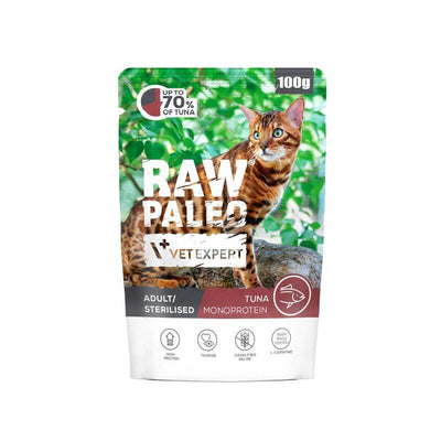 Vetexpert Raw Paleo Adult Sterilised Tuna - Comida Húmeda Gatos - 100G — image 1