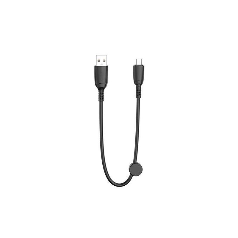 Xo Cable NB247 Charging Fast USB - Micro USB - 6A - 25CM With Clip - Colour Black