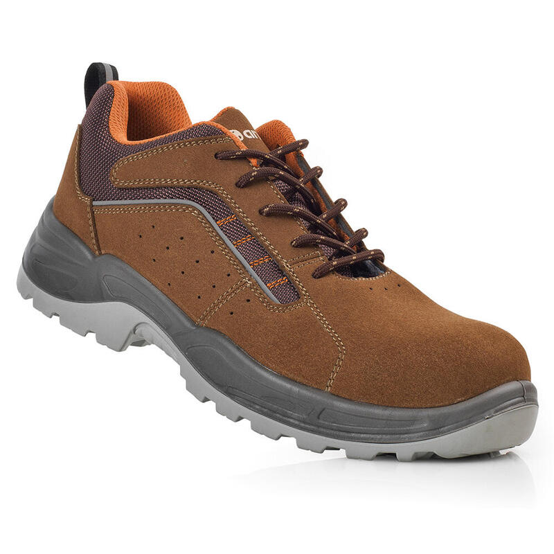 Anibal Zapatos Security Lusitania Microfibra Serraje Marrón S1P Metalfree Src Tamaño 36